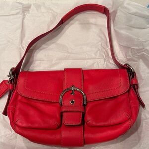 Red Leather Vintage Coach bag